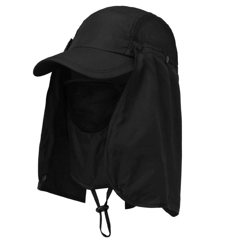 Sun hat, summer fishing hat, outdoor fishing sun protection hat, face covering and UV protection men's fisherman hat, sun hat - Image 4