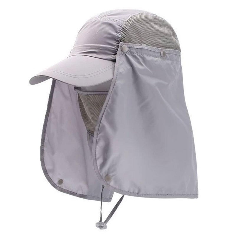 Sun hat, summer fishing hat, outdoor fishing sun protection hat, face covering and UV protection men's fisherman hat, sun hat - Image 2