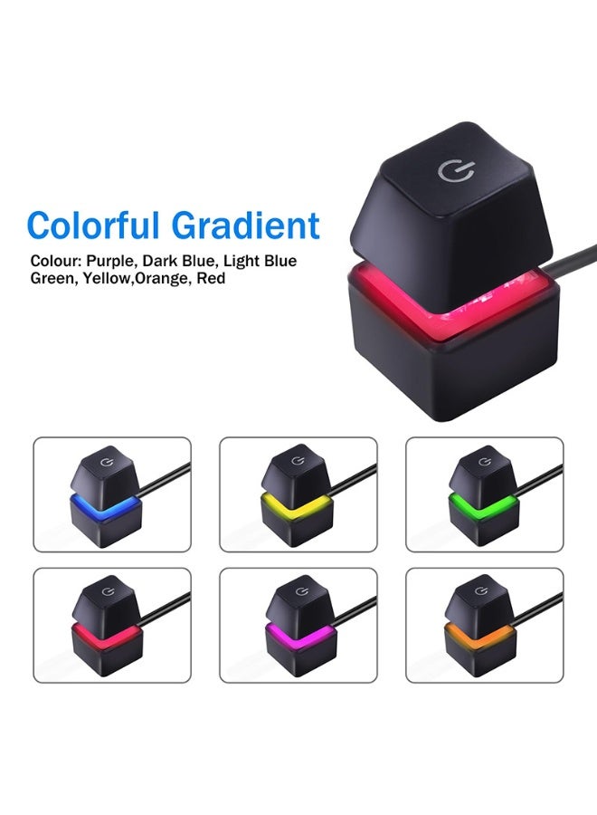 Desktop Computer Switch PC Power Button, External On/Off Switch with RGB LED, 2m Extension Cable for Desktop Motherboard, Extension Cable Reset Switch for Internet Cafes, Home, Company ﻿ - Image 4