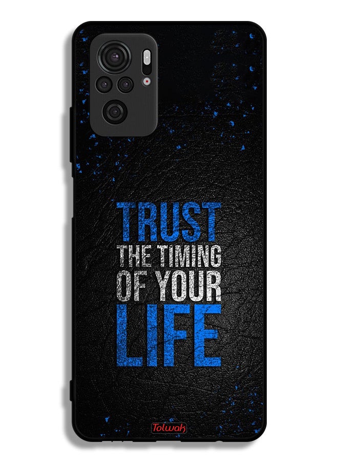 Tolwak - Xiaomi Redmi Note 10S Protective Case Cover Trust The Timing Of Your Life - Image 1