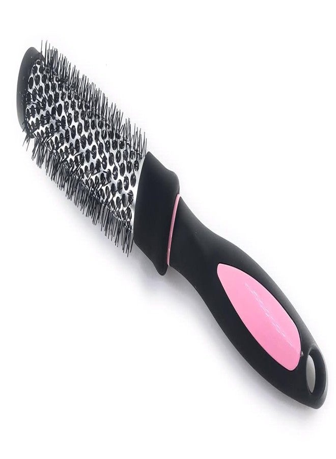 روبي فيس مجموعة فرش روبي فيس الدائرية لتجفيف الشعر وتجعيده، مجموعة فرش شعر دائرية لتصفيف الشعر المجعد والمستقيم للنساء في صالونات التجميل، (وردي، 25 مم + 32 مم + 45 مم - 3 قطع) - Image 5