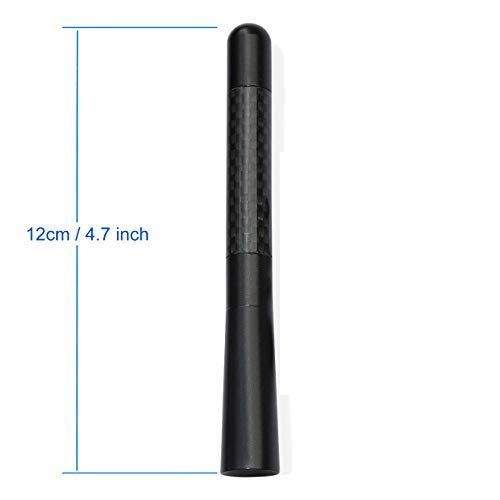 Bingfu Motorcycle Carbon Fiber Antenna Mast Replacement Compatible with 1989-2023 Road King Softail Touring Street Glide Road Glide Fat Boy Electra Glide Tour Ultra Classic - Image 3