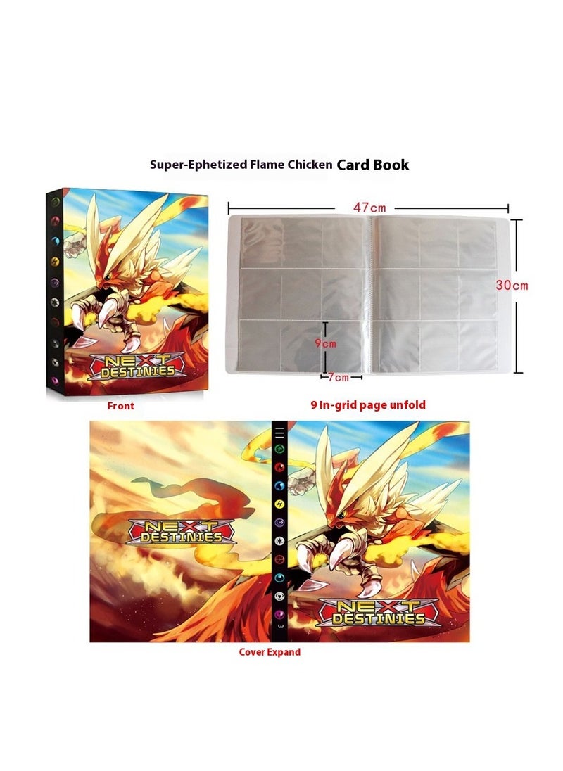 Card Album For Pokemon,Folder Book Card Holder With Pokemon,Trading Card Album Compatible With Pokemon Cards,24 Pages 432 Cards Capacity