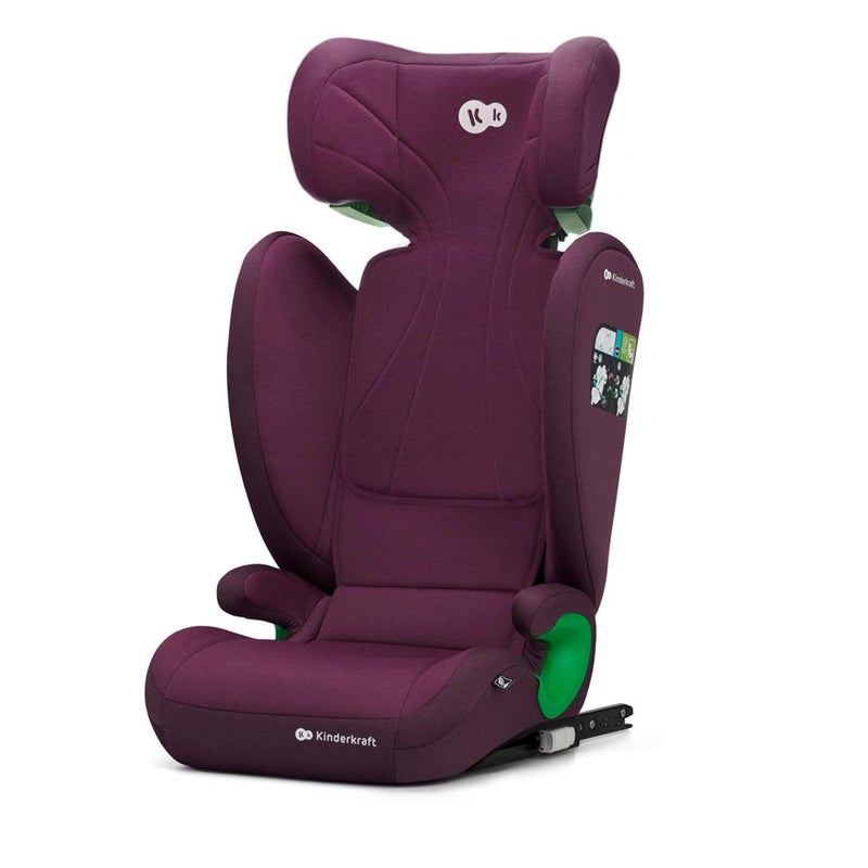 Kinderkraft - Junior Fix 2 I-Size Group 2/3 Car Seat - Cherry Pearl - Image 1