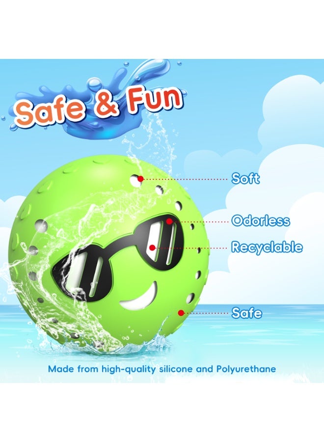 KOWVOWZ 6 PCS Reusable Water Balloons for Kids Soft Silicone Water Splash Ball Magnetic Refillable Quick Fill Water Balls Self Sealing Water Bombs Splash Balls for Pool - Image 2