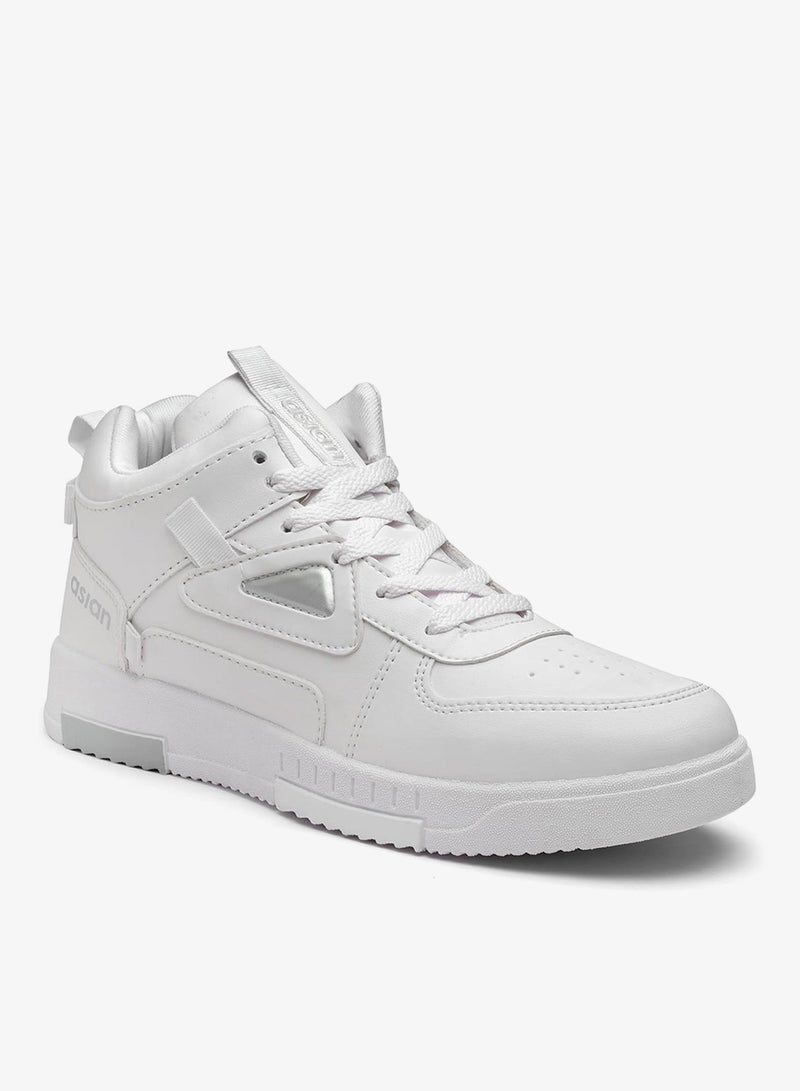 Asian White Casual Sneakers for Men and Boys - Image 3
