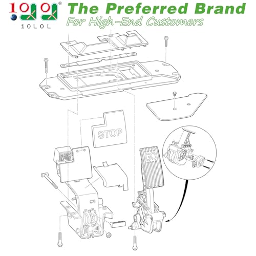 10L0L Golf Cart Park Brake Release for Club Car 2009Up Precedent and 2018Up Tempo 2nd Generation GE Parking Gear Repair Kit OEM 103777601 103777601 - Image 3