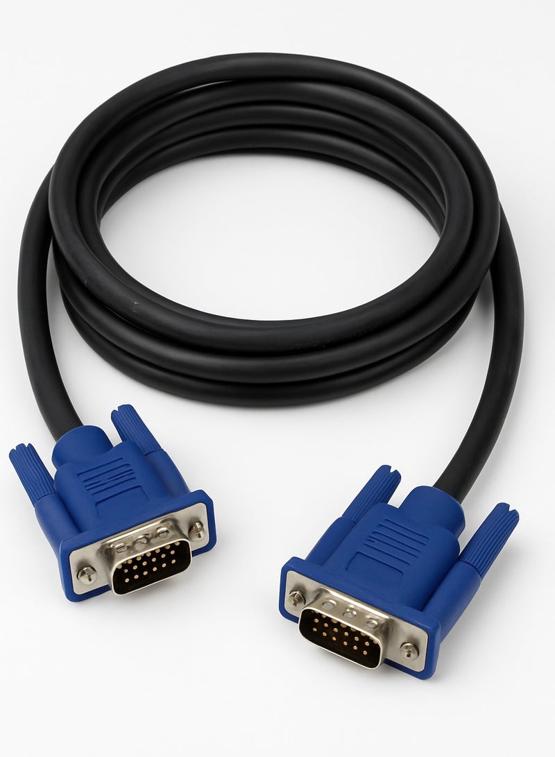 VGA to VGA Monitor Cable HD15 Male to Male for TV Computer Projector (5 M)  - Image 1