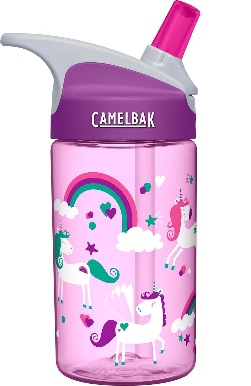 CamelBak Eddy Kids Big Bite Valve Straw Water Bottle Unicorns, 12oz - Image 4