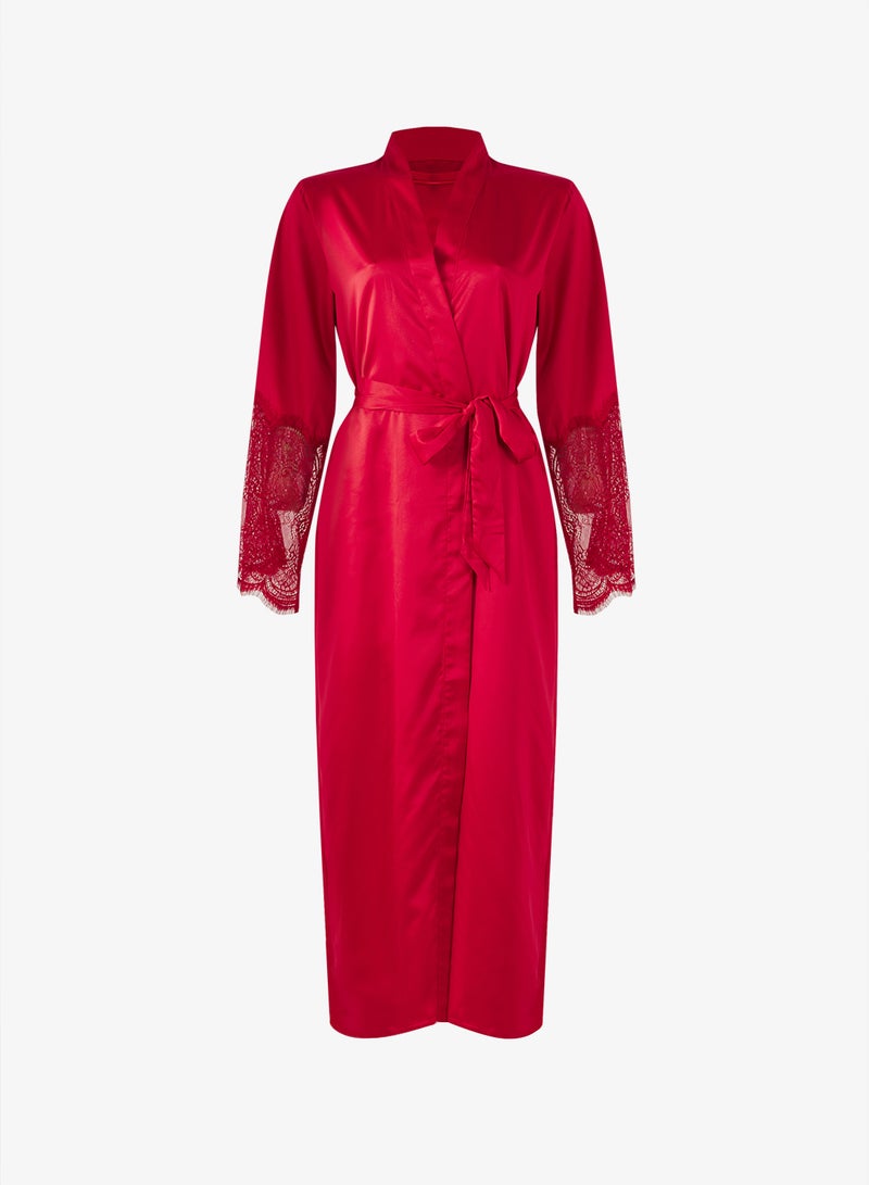 hunkemoller satin lace detailed kimono - Image 1