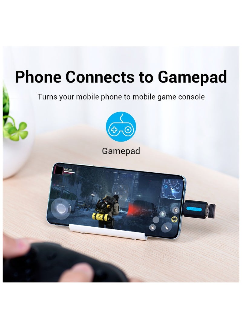VENTION Vention USB-C Male to USB 2.0 Female OTG Adapter Black PVC Type - Image 4