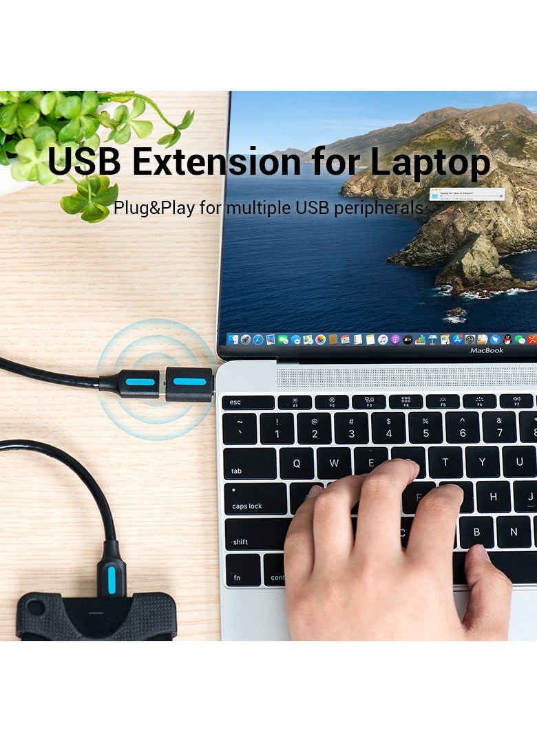 VENTION Vention USB-C Male to USB 2.0 Female OTG Adapter Black PVC Type - Image 5