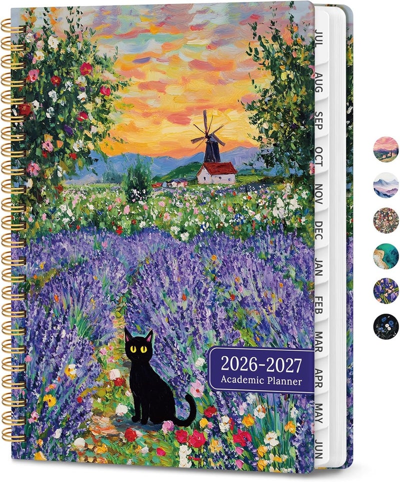 ZOTIA Planner 2026-2027, Monthly and Weekly Academic Planner July 2026 - June 2027, Hardcover Student Teacher Planning Agenda Calendar Book with Tabs, Perfect for Office School Supplies, A5 (6.3" x 8.5 - Image 1