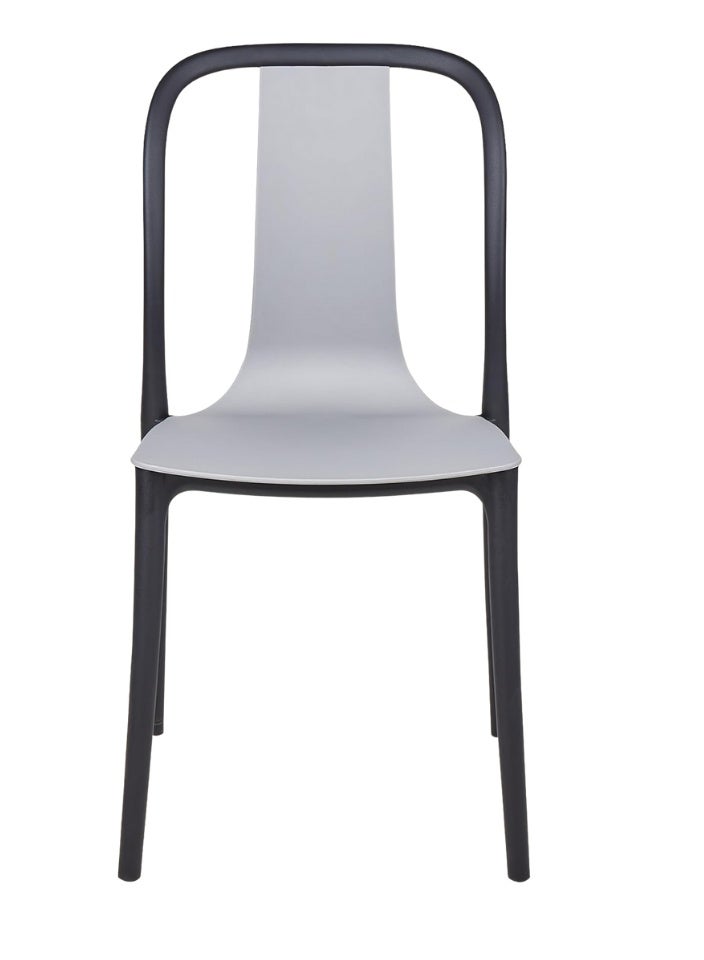 SMART HOME Modern Fiber Single Chair with Sturdy Legs - 45x45x80 cm | Durable Seat for Offices, Dining Rooms, Coffee Shops, Gardens, and Outdoor Lounges - Image 1