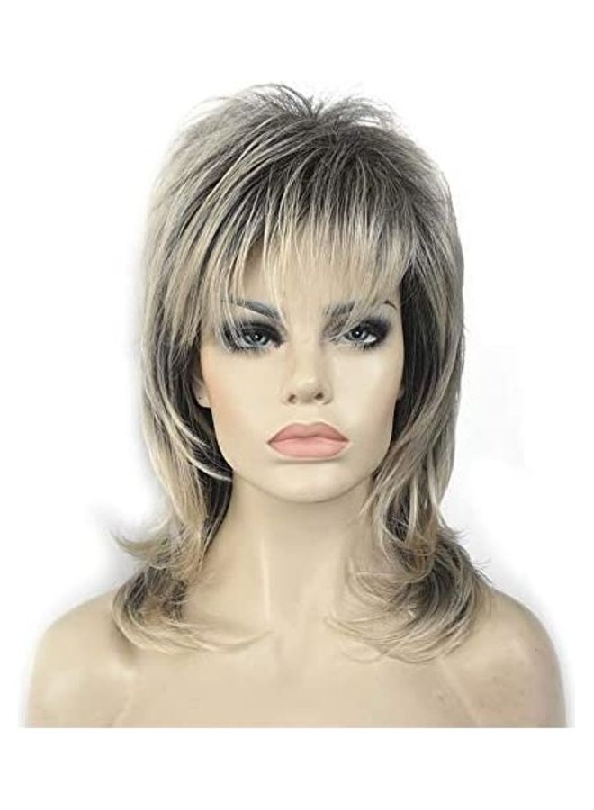 Shaggy Layered Wig Multicolour 8inch