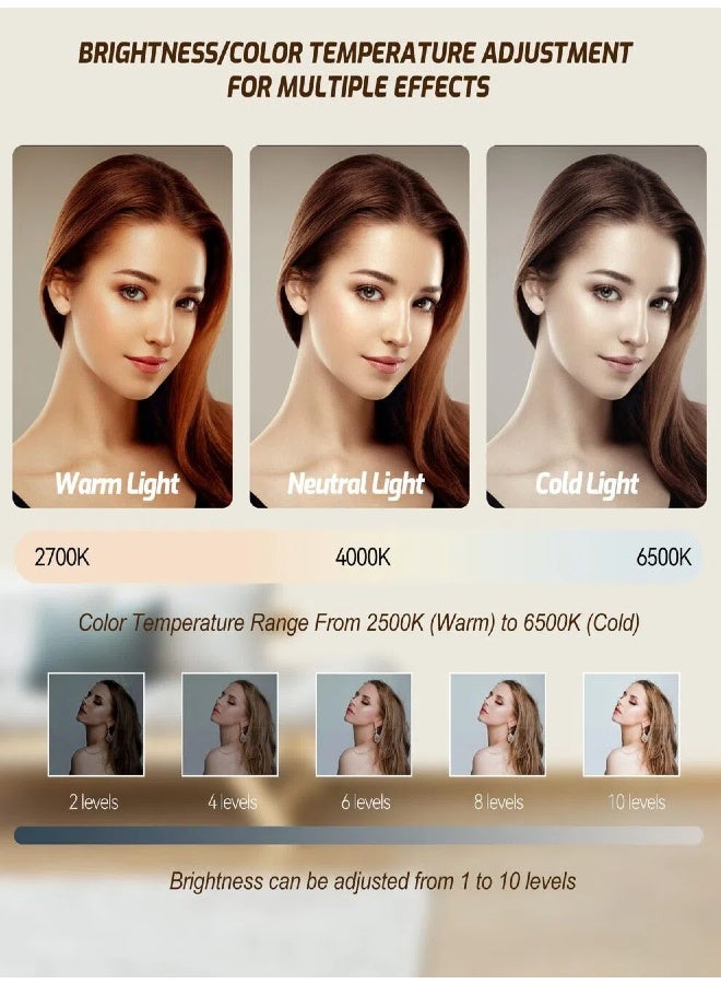 M160 Portable LED Photography Light for Phone, Laptop  Camera | Perfect as Makeup Light, Selfies, Parties, Travel  Live Streaming | Portable  Rechargeable - Image 4