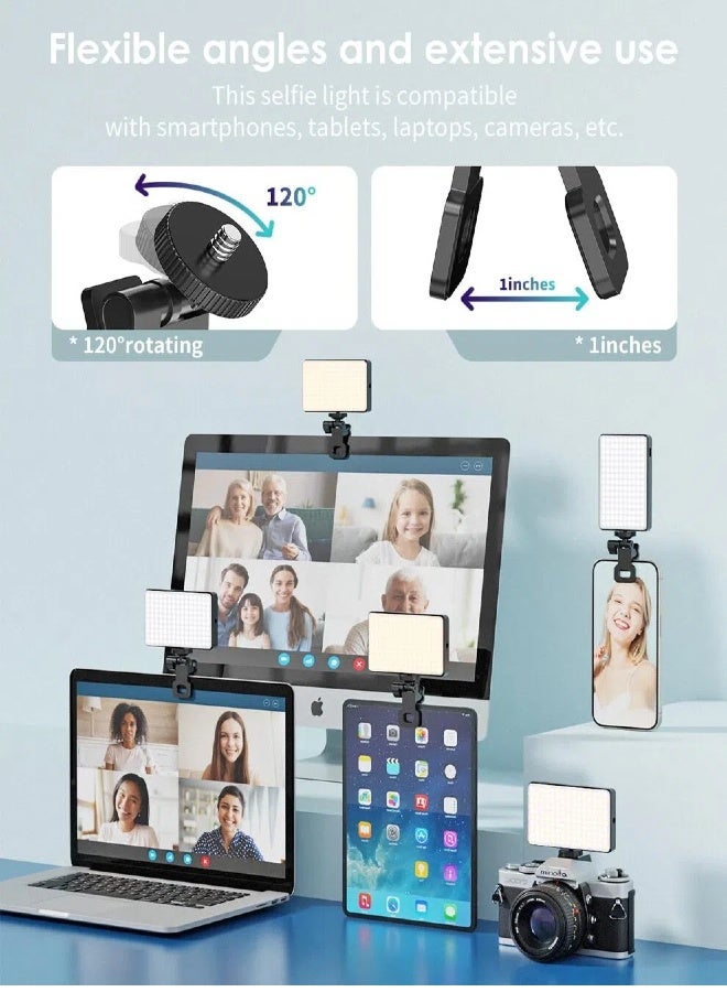 M160 Portable LED Photography Light for Phone, Laptop  Camera | Perfect as Makeup Light, Selfies, Parties, Travel  Live Streaming | Portable  Rechargeable - Image 5