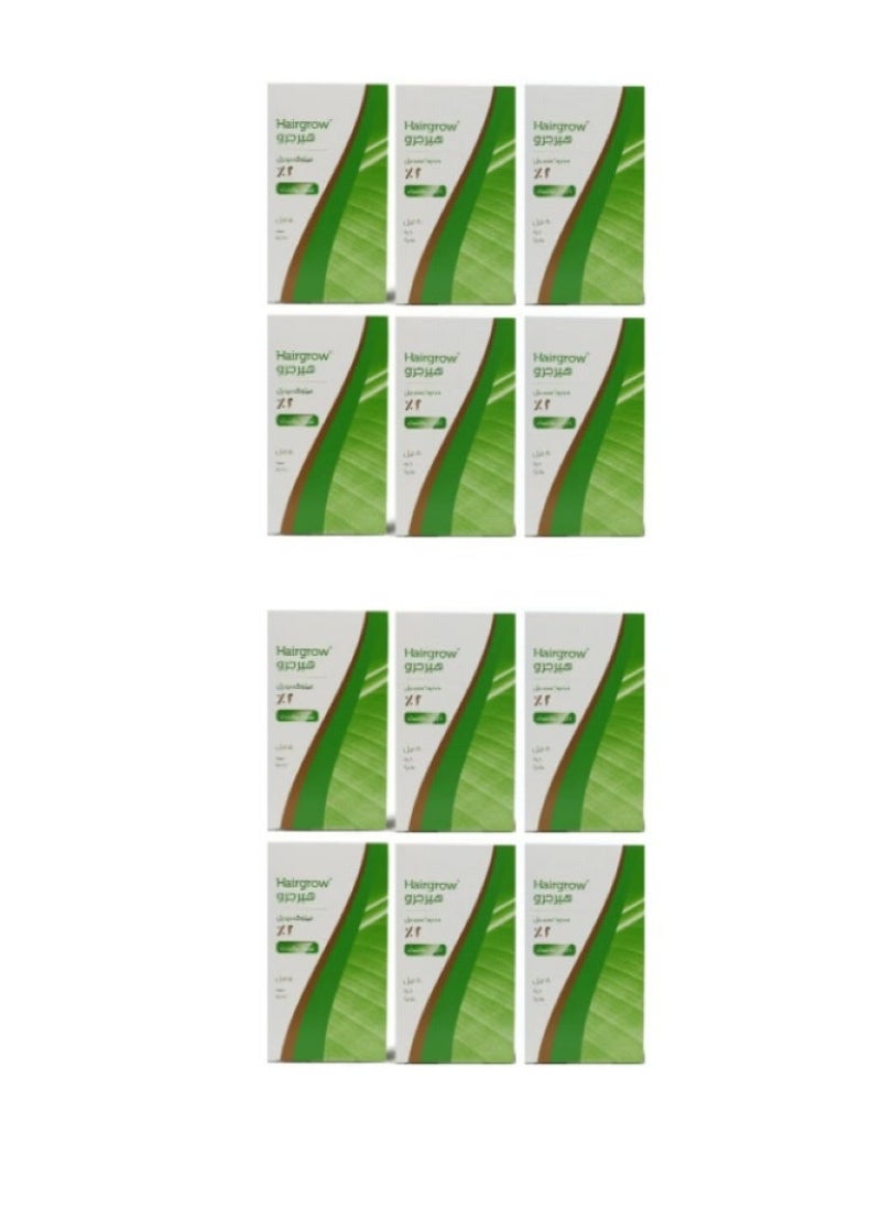 Dar Al Dawa Hairgrow 2% Minoxidil 12 Months Supply 12PCS 
