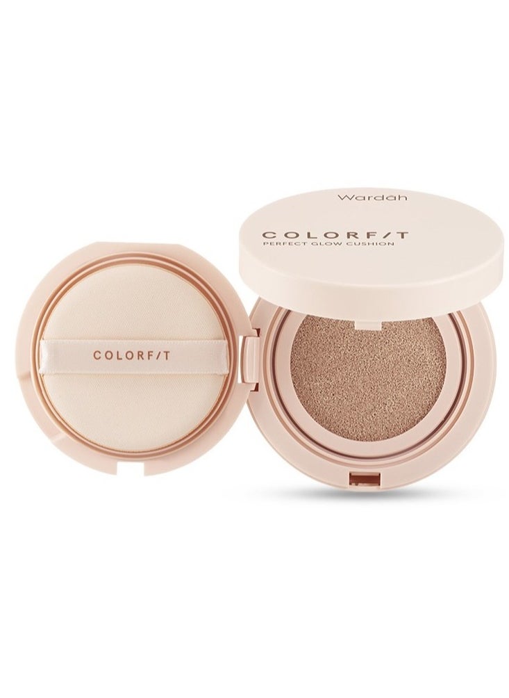 Wardah - Colorfit Perfect Glow Cushion 32N Neutral Beige, 15g - Image 1