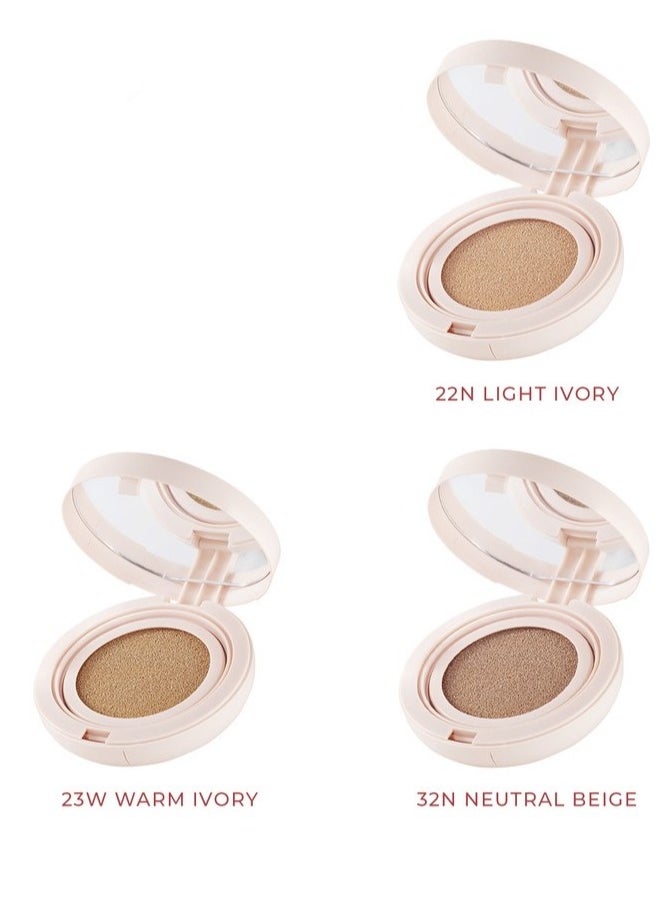 Wardah - Colorfit Perfect Glow Cushion 32N Neutral Beige, 15g - Image 1