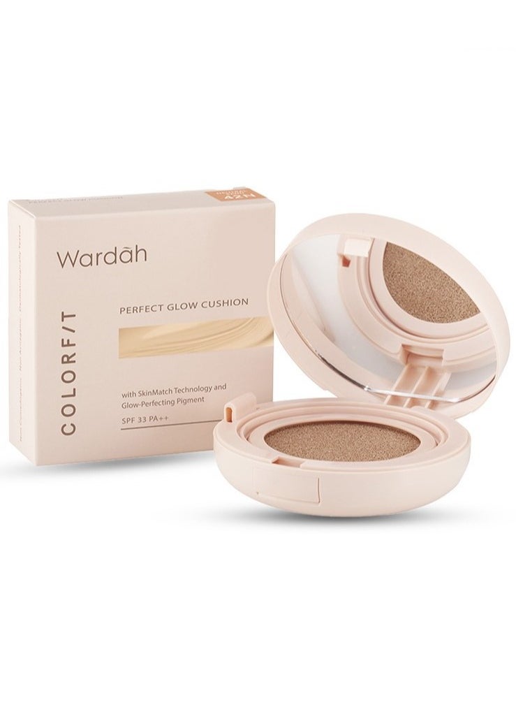 Wardah - Colorfit Perfect Glow Cushion 32N Neutral Beige, 15g - Image 1