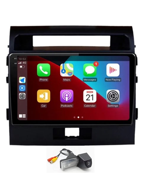 Android Screen For Toyota Land Cruiser 2008 to 2015 8GB RAM 128GB memory Support Apple Carplay Android Auto Wireless QLED Touch Screen DSP HD Land Cruiser Camera included