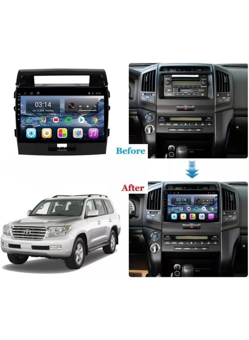 Vierex Android Car Screen for Toyota Land Cruiser 2008–2015 | 8GB RAM 128GB Storage | Wireless Apple CarPlay & Android Auto | QLED Touch Display | Octa Core Processor | DSP Sound System | HD Camera Included - Image 3