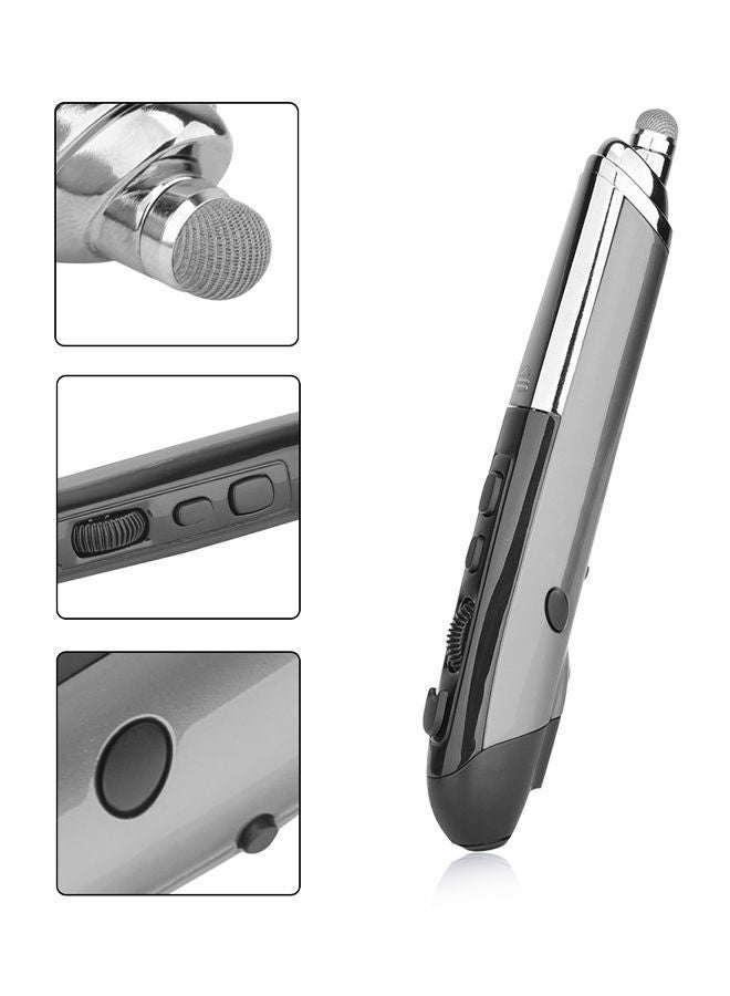 نيبمينينت ماوس ضوئي لاسلكي PR-06 يعمل باللمس . 16.0X11.5X3.5سنتيمتر رمادي فضي - Image 2