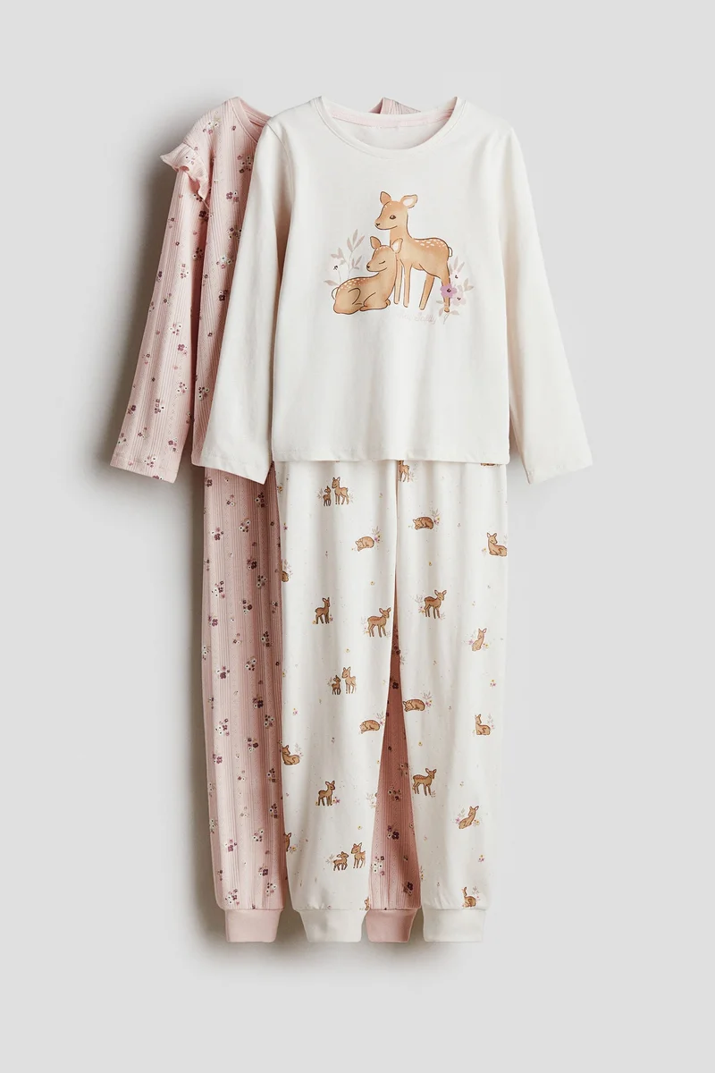 H&M 2-pack printed cotton pyjamas