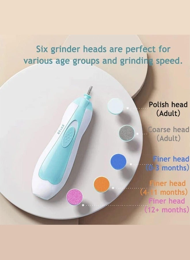 Topyich Baby Nail Cutter, 20 in 1 Newborn Grooming Kit with Premium-Quality Materials, Baby Electric Nail Trimmer Set for 0-3 Years (Blue) - Image 4