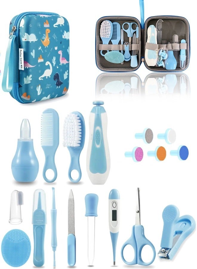Topyich Baby Nail Cutter, 20 in 1 Newborn Grooming Kit with Premium-Quality Materials, Baby Electric Nail Trimmer Set for 0-3 Years (Blue) - Image 2