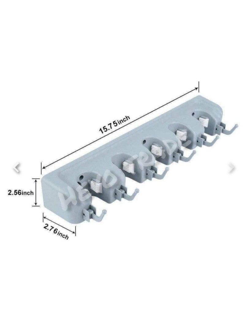 Generic 5-Slot Broom Holder – Keep Your Cleaning Essentials Organized and Tidy H  - Image 4