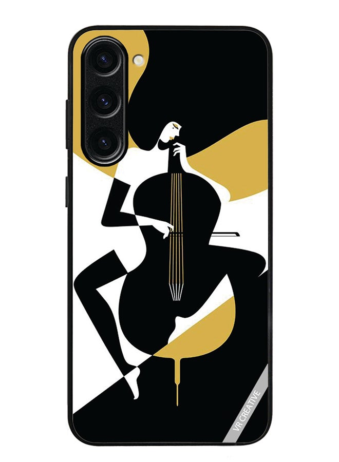 VR CREATIVE Protective Case Cover For Samsung Galaxy S23 FE Girl With Instrument Design Multicolour - Image 1