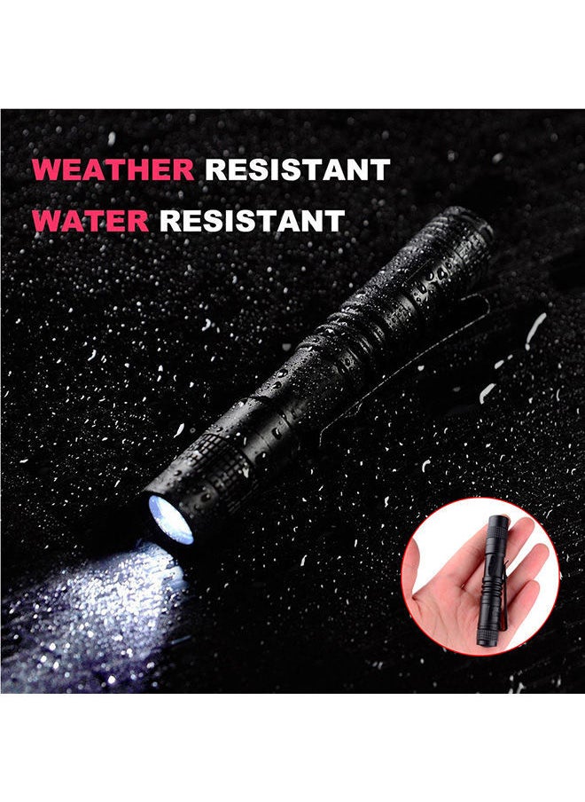 NIBEMINENT Super Small Mini LED Flashlight Black 3.6 x 0.59inch  - Image 5
