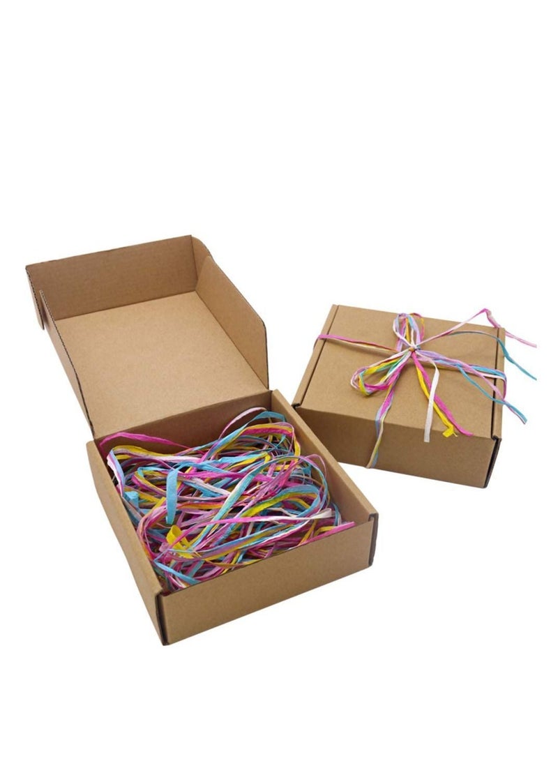 Colored Paper String Raffia Ribbon Craft Packing Twine Yarn for Valentine Box Wrapping Party Festival Holiday Wedding Decor - Image 2