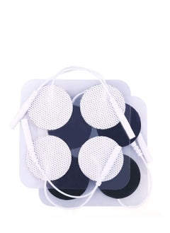 SYOSI 20PCS Round Electrodes Pads 1.25" Reusable Carbon Electrotherapy Pads for EMS Muscle Stimulator with 2.0 mm Pigtail Connectors Reusable Skin Patch for Muscle  - Image 1