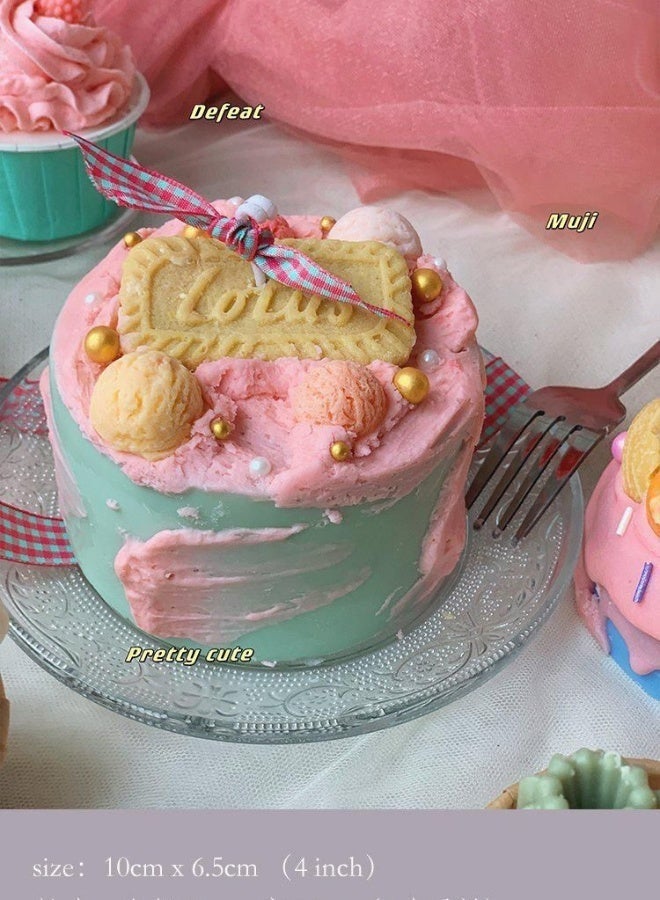 Fianser Candles Handmade Lolita Cake Home Scented 18 Hours Fragrance Aromatherapy Gift Wax Natural Soy Stress Relief Luxury Wedding Bathroom Birthday Yoga Anniversary - Image 4