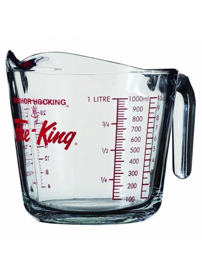 Anchor Hocking Fire-King Measuring Cup, Glass, 4-Cup
