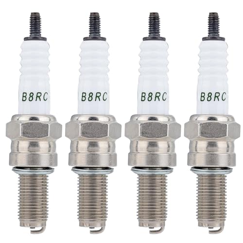 AloneGoer CR8E Resistor Sparkplug for NGK Yamaha YFZ450 YZ250F YZ450F 700 20062018 Torch B8RC Replace Kawasaki 920700019 HONDA 9805958816 4PACK - Image 1