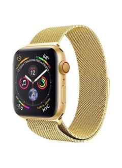Milanese Loop Stainless Steel Replacement Band For Apple Watch Series 7/6/SE/5/4/3/2/1 42/44/45mm Gold