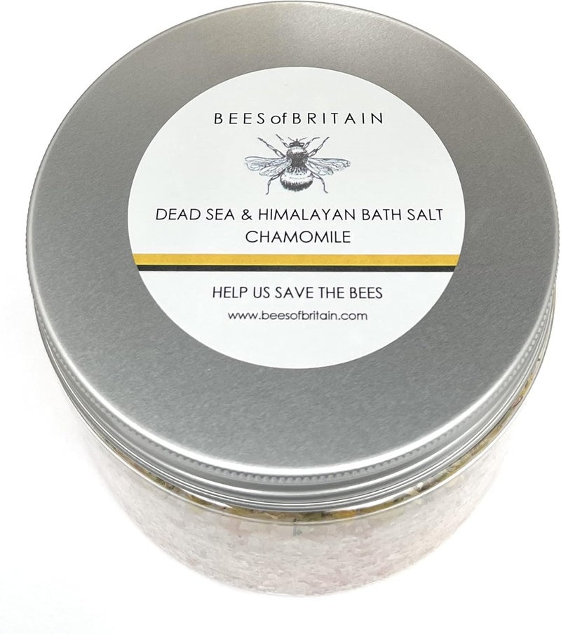 100 Natural Himalaya and Dead Sea Bath Salts Chamomile Detox Soothe Relax Soften We Donate 5 of Our Profit to Save Bees Pollinators 450g