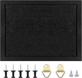 TORASO Cork Board Bulletin Board with Felt,,Wood Framed Display Bulletin Board for Walls with Pins, Eye Bolts, gaskets, - Image 1