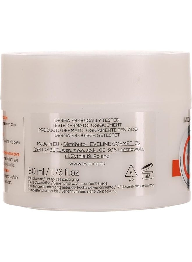 Eveline Cosmetics Bioactive Vitamin C Illuminating Cream, Infused With Active Rejuvenating Ingredients, Day And Night Use 50ml - Image 3