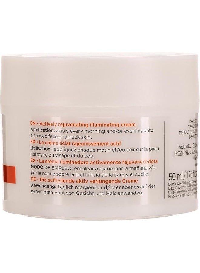 Eveline Cosmetics Bioactive Vitamin C Illuminating Cream, Infused With Active Rejuvenating Ingredients, Day And Night Use 50ml - Image 2