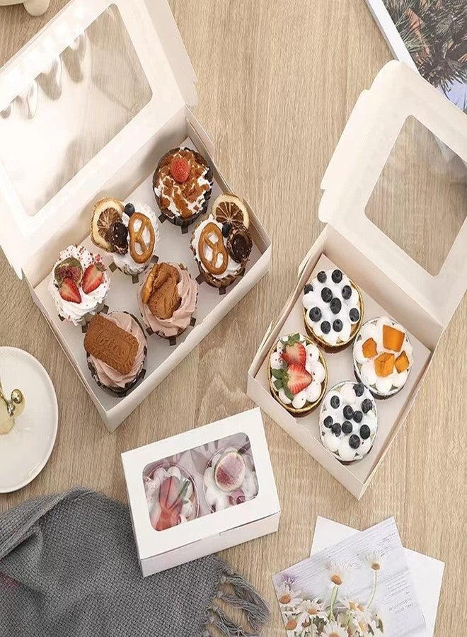 MonYouGe 30 Count Cupcake Boxes 4 Holders, Cupcake Carrier Cupcake Containers Cupcake Holder - Image 5