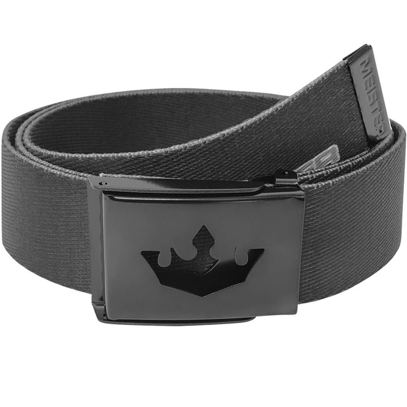 Meister Player Golf Web Belt - Adjustable & Reversible - Black - Image 1