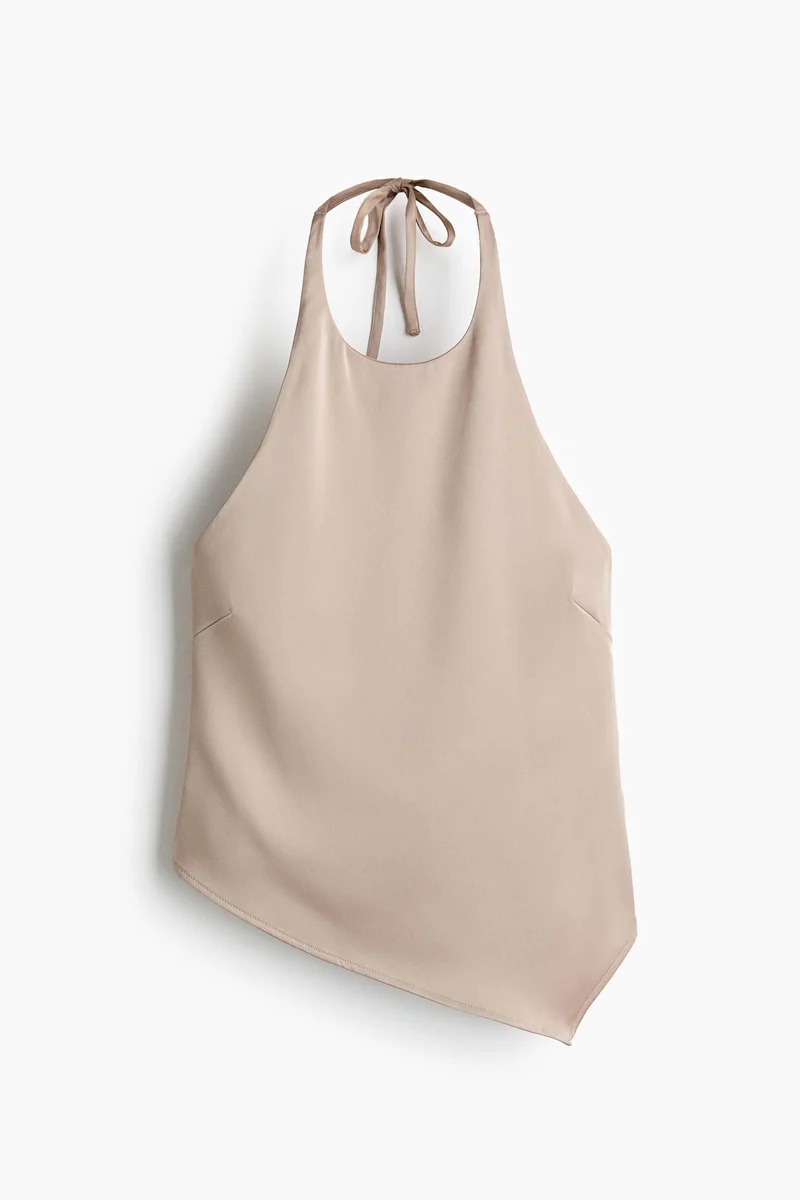 H&M Asymmetric halterneck top