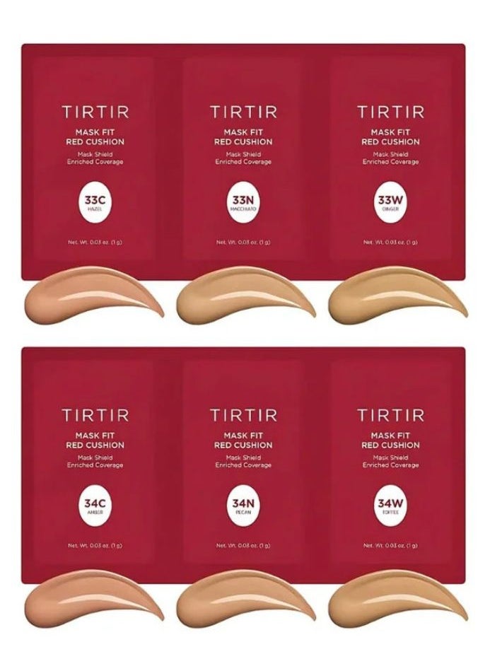 TIRTIR Mask Fit Red Cushion Foundation TRIAL KIT (#Medium Deep)  - Image 1
