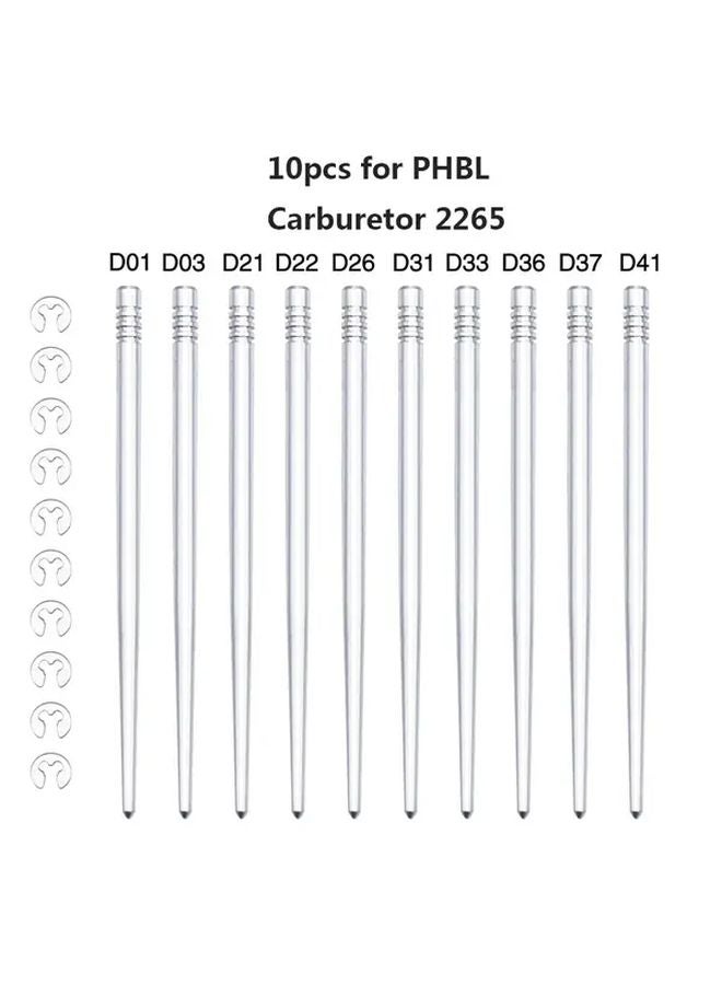 10pcs 2265 PHBL Carburetor Needle Conical Jet For Off Road Motorcycles D1 D3 D21 D22 - Image 2