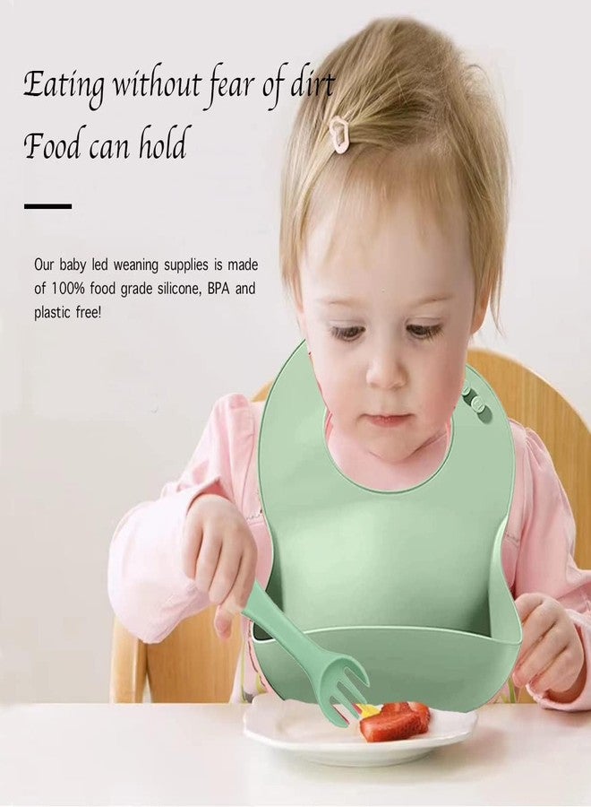 Suicune Silicone Baby Feeding Training Eating Tableware Cutlery Set Soft BPA Free Babies Feeding Kits - Image 3